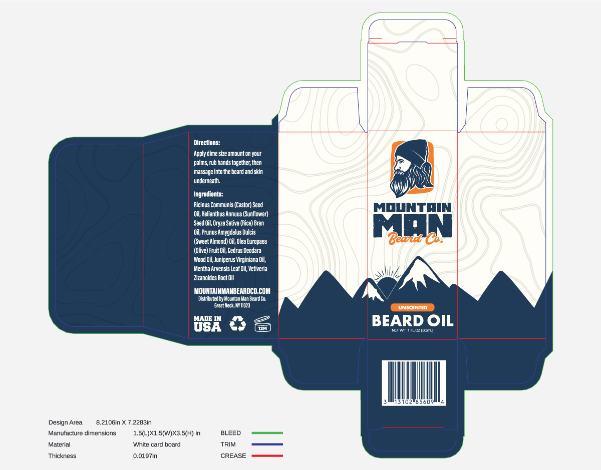 Mountain Man Beard Oil Co Box Print