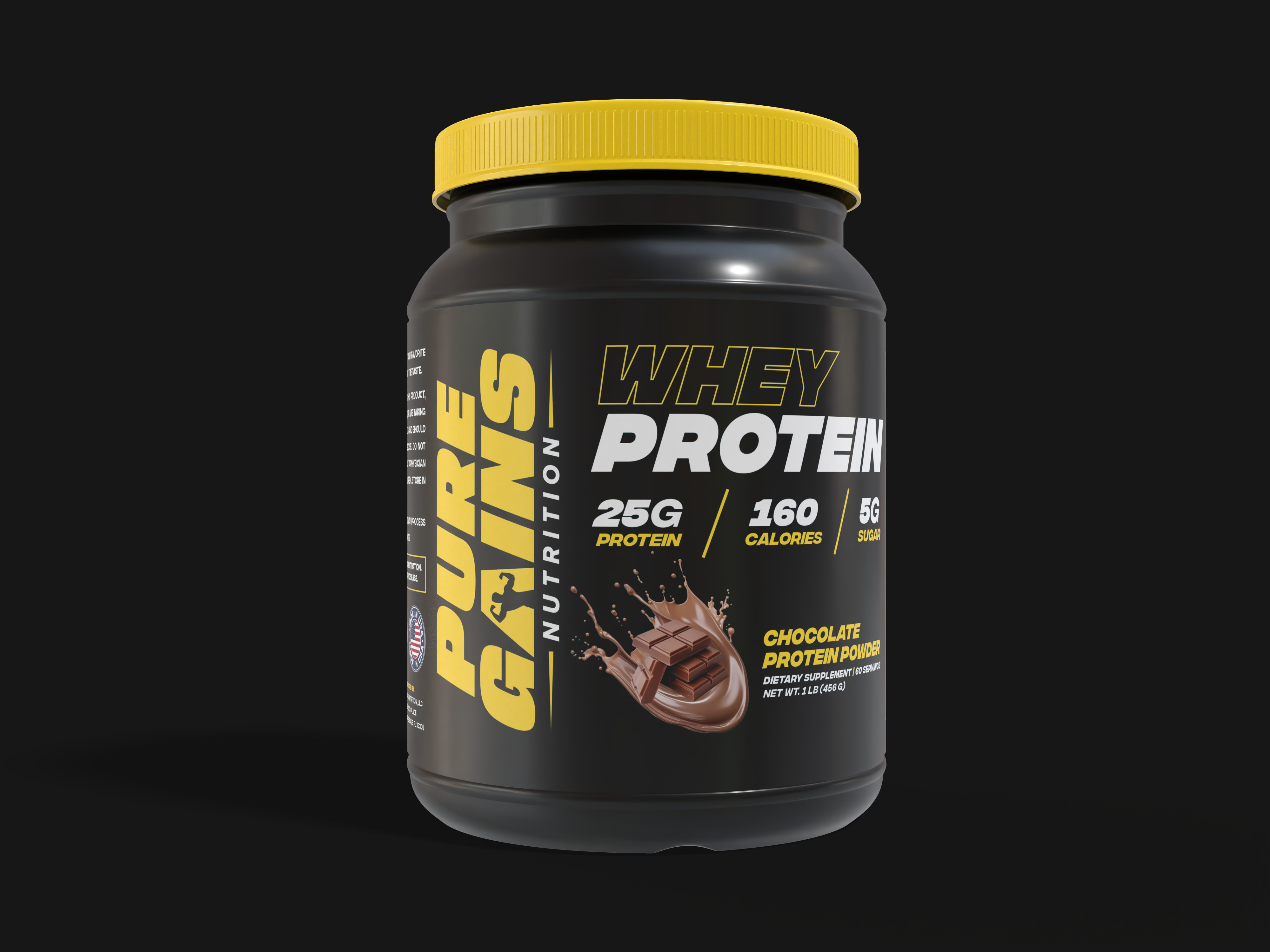 Pure Gains Nutrition Bottle
